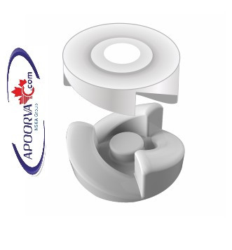 VIDIEM MOTOR COUPLER 3TEETH WITH NYLON WASHER