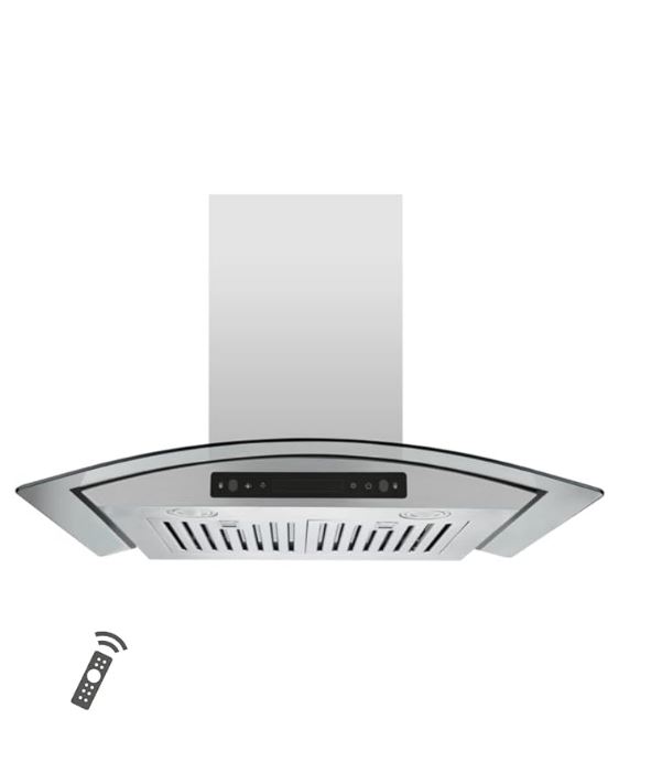 VESTA Amsterdam 800CFM 30'' Stainless Steel Wall Mounted Range Hood With 6 Speeds Touch/Gesture Control, 6'' Round Vent, Baffle Filters, LED Lights, and Chimney Suitable For 9ft Ceiling
